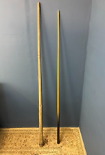 RARE ANTIQUE BURNLEY EXHIBITION BILLIARD WORKS OZ 16 1/2 SNOOKER CUE WITH CASE