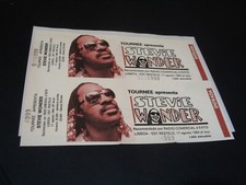 STEVIE WONDER 2 TICKETS GLUED