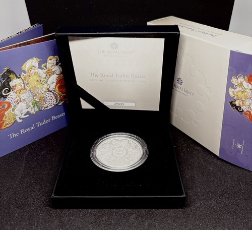 Tudor beast 1oz silver - beast, proof