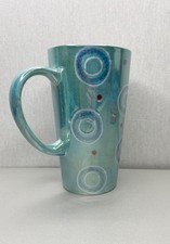 Whittard Of Chelsea Sparkle Collection Mug Large 16cm Hand Painted Turquoise 