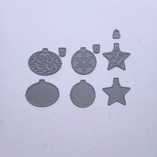 Christmas Bauble Die Set 3 Baubles With Decorative Layers Ornament Decoration 
