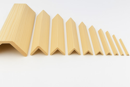 Pine wood corner trim angle - pine,