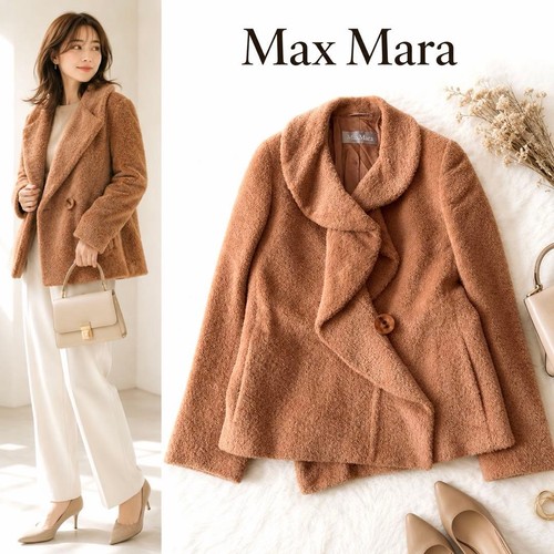 Max mara boa jacket alpaca - mara,