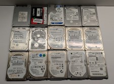 JOB LOT OF 15 x FAULTY 2.5" SATA HARD DRIVES FOR SPARES OR REPAIR SSD 1TB 500GB