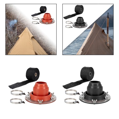Tent roof stove jack - roof,