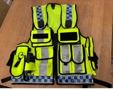 Hi-Vis Security Vest- Reflective Strips. Adjustable Size. Tactile Dog Handler