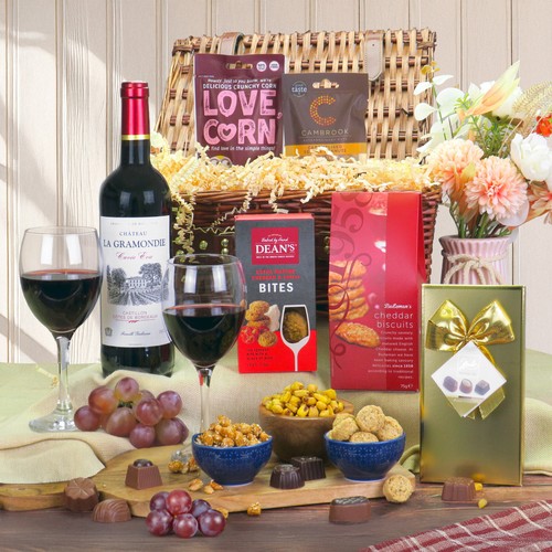 Red wine hamper - wine, bordeaux