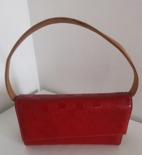 Ladies Small Red Painted Shoulder Bag
