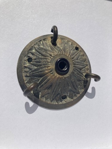 Antique brass hook ceiling - hook,