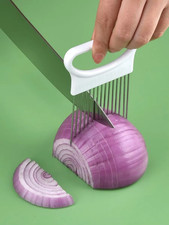 High Quality Stainless Steel Onion Slicer Vegetable Holder Cutter Kitchen Tools