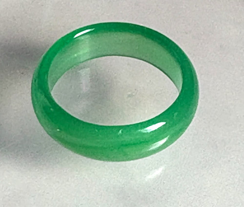 Green coloured agate band - coloured,