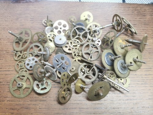 Antique fusee clock wheels - clock,