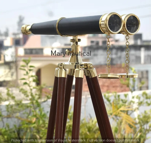 Brass binoculars with - brass,
