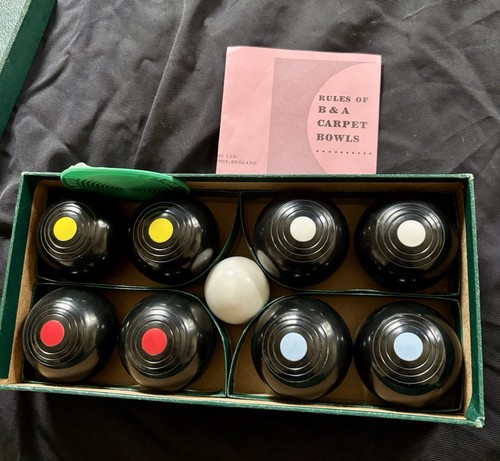 Miniature carpet bowls - a,