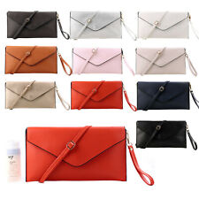 Womens Large Envelope Clutch Evening Bag Oversize Wedding Prom with Long Strap