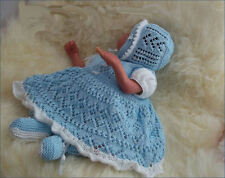 BABY KNITTING PATTERNS DK 31 GIRLS OR REBORN DOLLS BY PRECIOUS NEWBORN KNITS