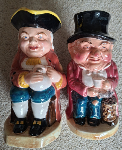 Rare burlington toby jugs - x,