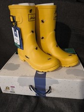 Joules Women Mid Height Molly Wellies  - Yellow Bees -  Adults  Size 7 NEW