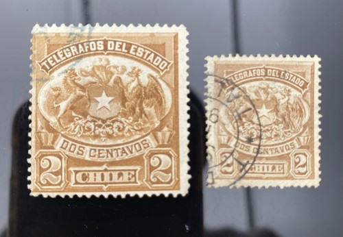 Chile telegraph stamps - telegraph,