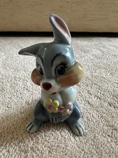 Rare Vintage Wade Blow Up Walt Disney Thumper Figurine Made In England 
