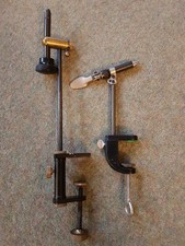 Adjustable Fish Fly Tying Hooks Vice With Table Clamps X1 Small X1 Large