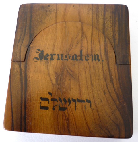 Antique jerusalem olive wood - jerusalem,
