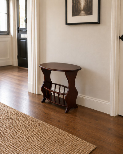 Wood coffee table magazine - coffee,