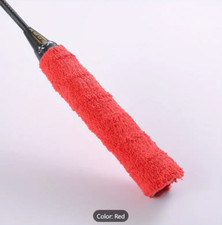 Towel Grip Red – Pack of 1  Anti-Skid for Badminton, Tennis, Fishing & Slingshot