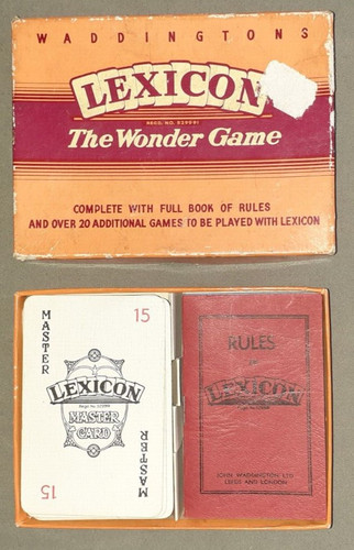 Vintage lexicon card game - lexicon, by