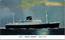 Postcard M. V. Irish Coast