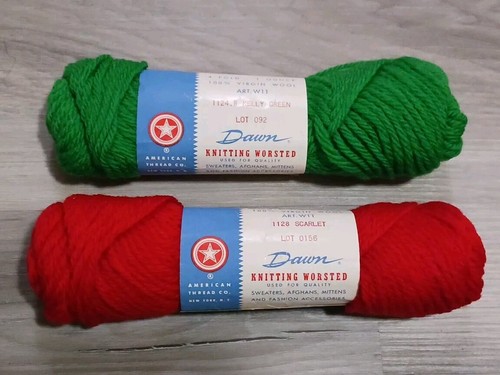 Vtg christmas yarn virgin - yarn,