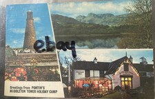 PONTINS MIDDLETON TOWER VINTAGE POSTCARD USED 1972 MULTI VIEW OLD FARMHOUSE ETC