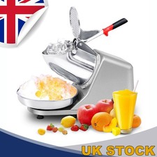 Electric Ice Crusher Stainless Steel Shaved Ice Machine Dual-Blade