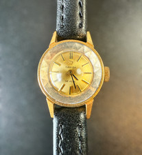 Omega DeVille Vintage Ladies Diamond-Cut Cocktail Watch 1960's + Box 