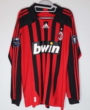 Very Good Genuine AC Milan 2007/08 Home Football Shirt Adidas Maldini 3 Size L