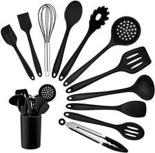 12Pcs Silicone Kitchen Utensils Cookware Set Nonstick Baking Cooking Spoon Tools