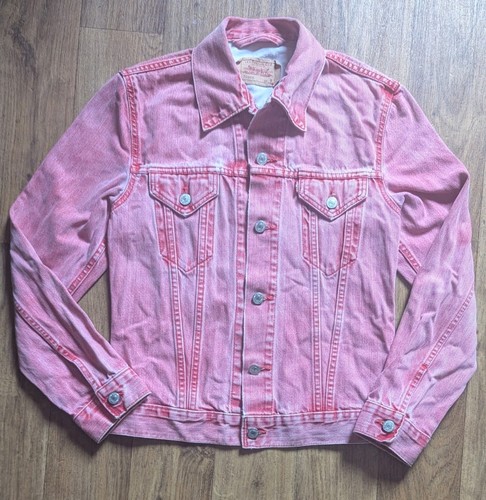 Levi red denim jacket - red,