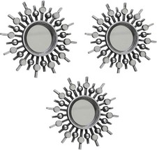 Set of 3 Sunburst Wall Mirrors