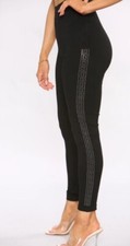 Women Black, Grey Stretch