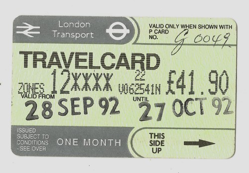 London transport travelcard - london,