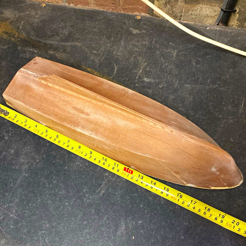 Wooden boat hull model - wooden, mould