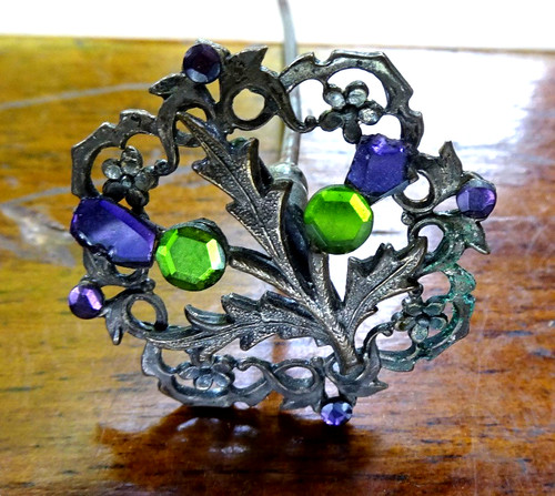 Antique edwardian purple - antique, green