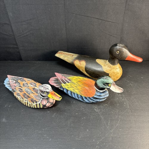 Decoy wooden duck medium - 3,