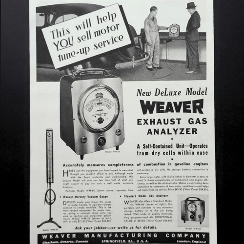 Weaver exhaust gas analyzer - exhaust,