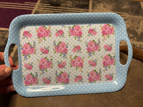 Floral melamine small snack - small,