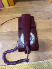 Wild & Wolf Trim Phone 1970s Design Classic Purple Landline Vintage Style