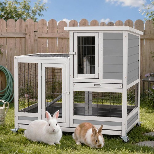 Wooden indoor rabbit guinea - wooden,