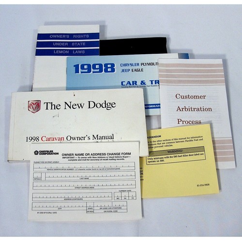 Dodge caravan 1998 owners - 1998,
