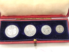 MAUNDY MONEY 1904 EDWARD VII  SET ORIGINAL CASE