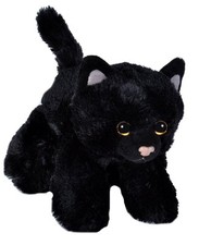BLACK CAT SOFT TEDDY BEAR TOY WILD REPUBLIC HUG'EMS CUDDLY PLUSH KITTEN KIDS
